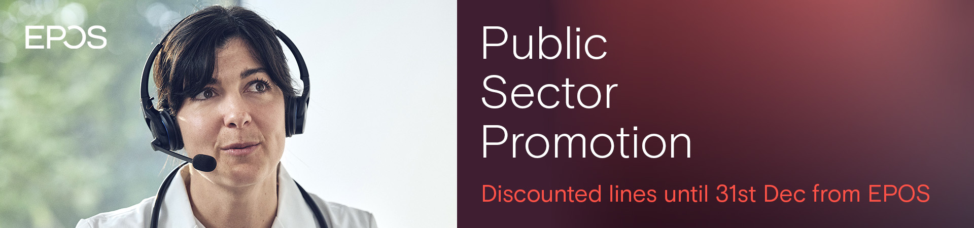EPOS Public Sector - Discounted lines until 31st December from EPOS.