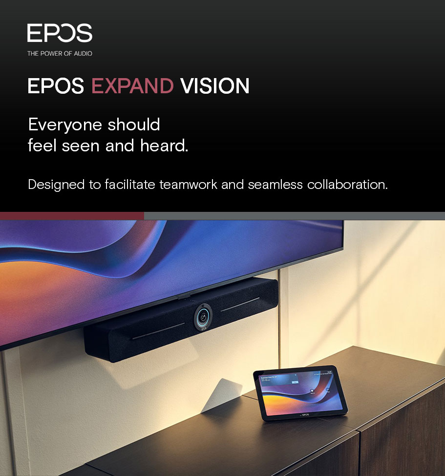 EPOS EXPAND VISION - Everyone should feel seen and heard. Designed to facilitate teamwork and seamless collaboration.