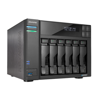 Asustor AS6706T Asustor Lockerstor 6 Gen 2 AS6706T 6 Bay NAS, Quad-Core 2.0GHz, Dual 2.5GbE Ports, 8